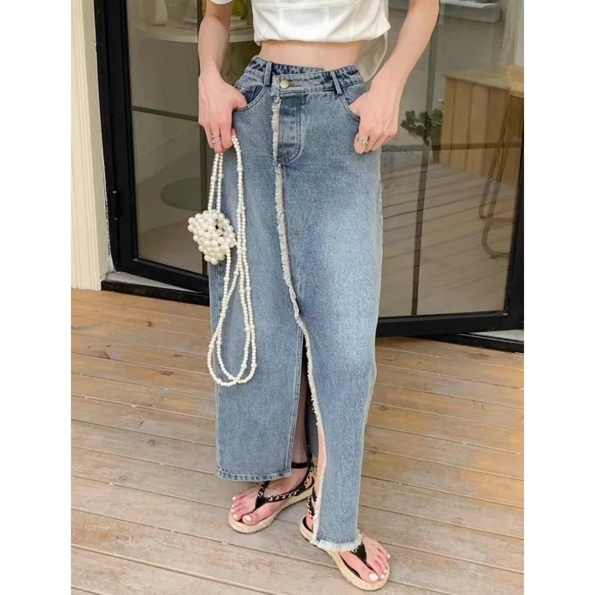 

Мужские джинсы в гонконгском стиле хип-хоп с буквенным принтом, модные длинные брюки в уличном стиле, средняя посадка, смесовая ткань из хлопка и полиэстера