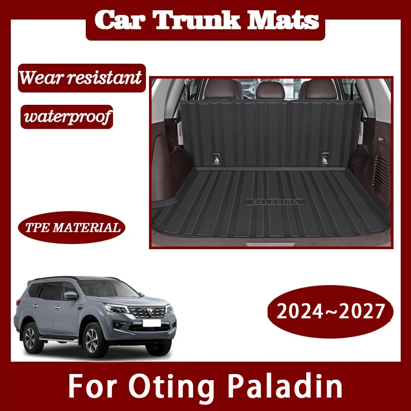 

Car Trunk Mats For Dongfeng Fengdu Oting Paladin 2024 2025 2026 2027 TPE Pads Back Cargo Liner Back Seat Covers Auto Accessories
