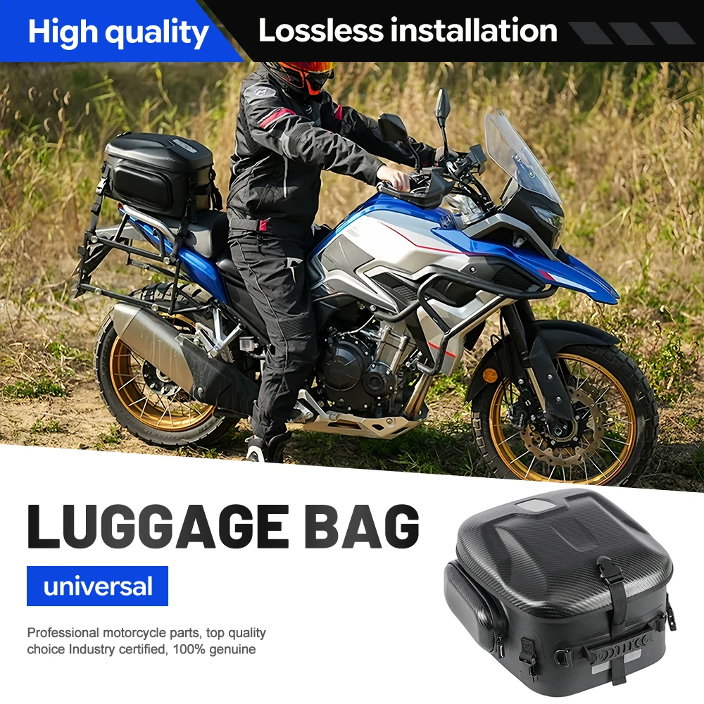 Motorcycle Waterproof Helmet Bag Hard Shell Backpack Motorbike Rear Tail Bag Riding Travel Luggage Modified Accessories