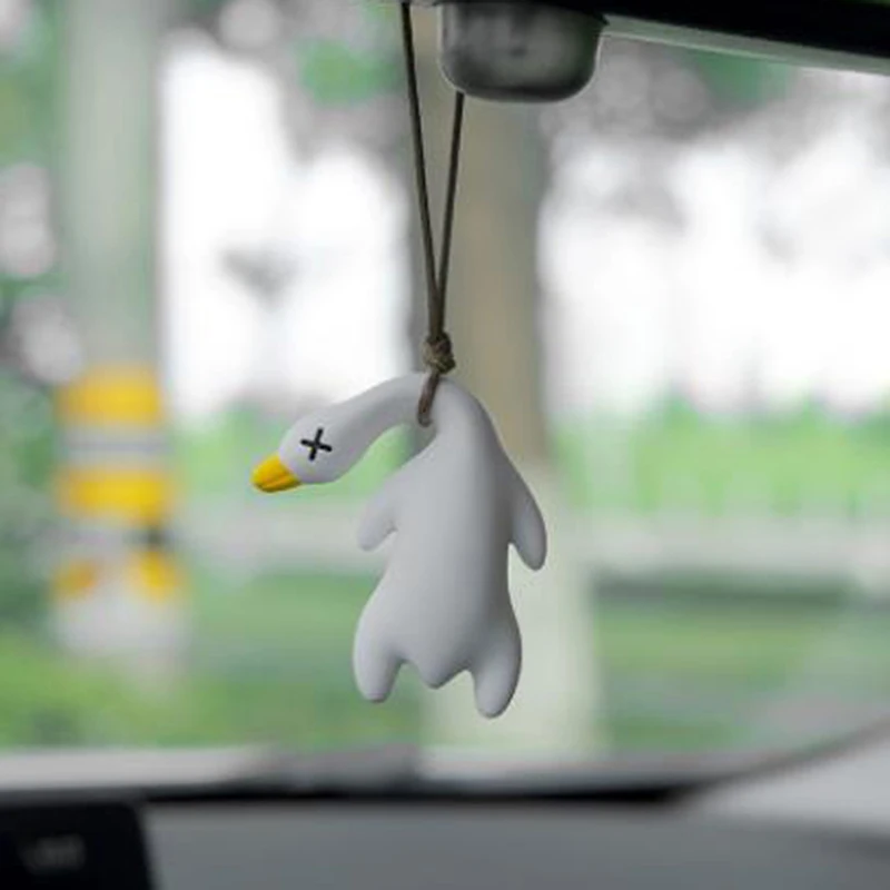 Swing Duck Car Pendant Funny Swing Duck Car Hanging Ornament Car Rear View