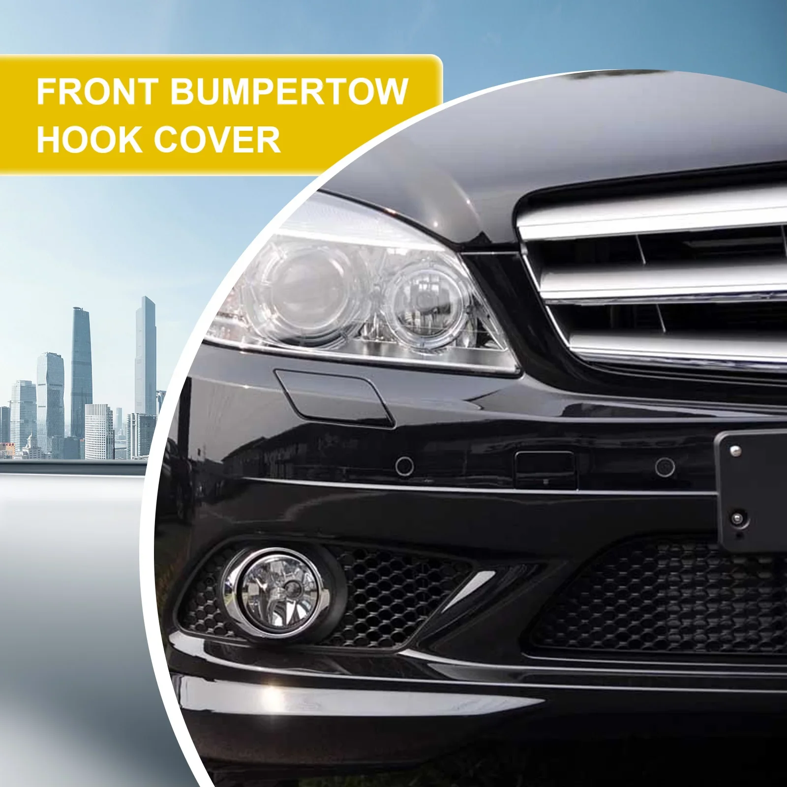 For Mercedes Benz C Class W204 Sport C180 C200 C220 C250 C300 C350 2008 2011 Front Bumper Tow Hook Cover Cap A2048850126