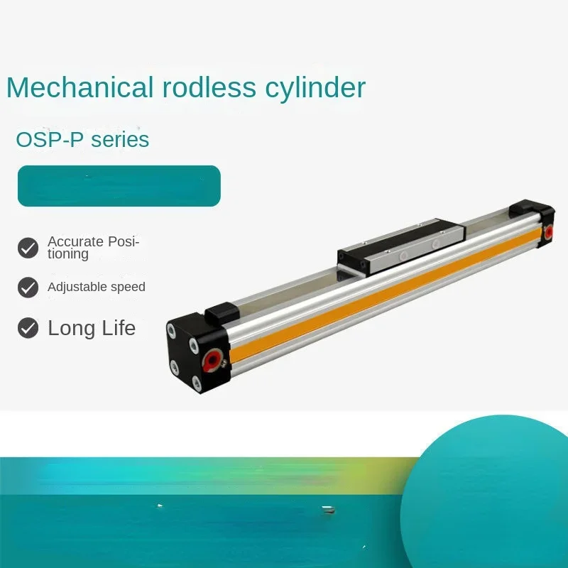 

High-Speed Adjustable Stroke Mechanical Rodless Cylinder with Guide Rail OSP-P25-200-300-400-500-600