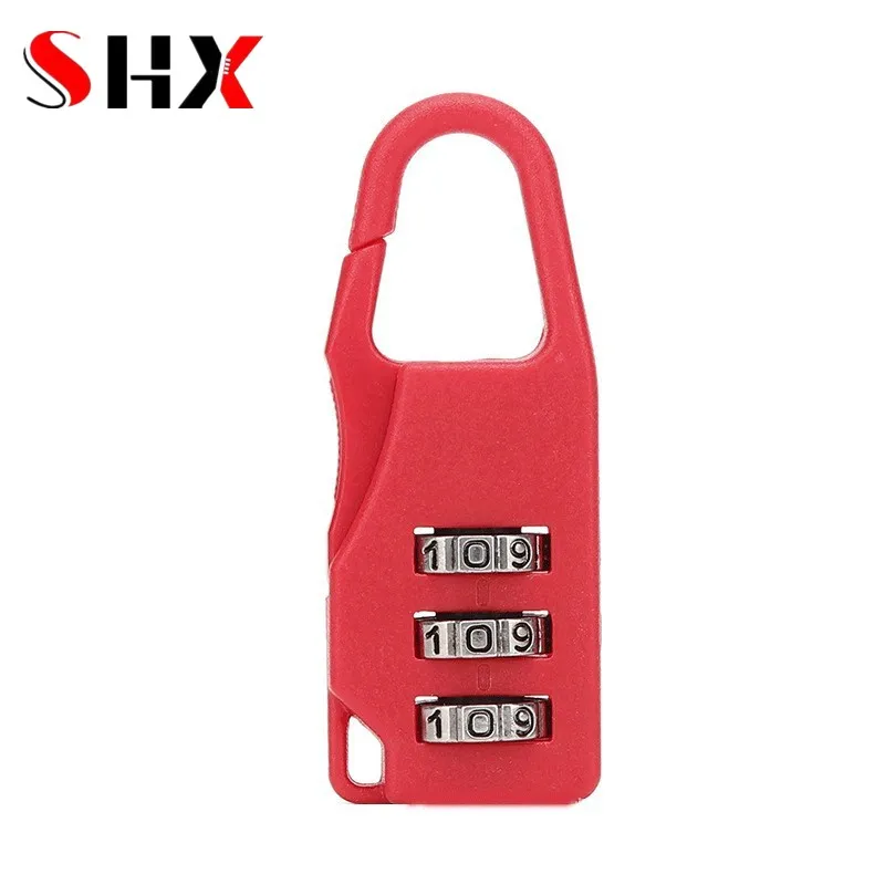 Mini Plastic Combination Lock Candado Dial Digits Code Number Password Padlock Safety Travel Security Luggage Lock Padlock Gym