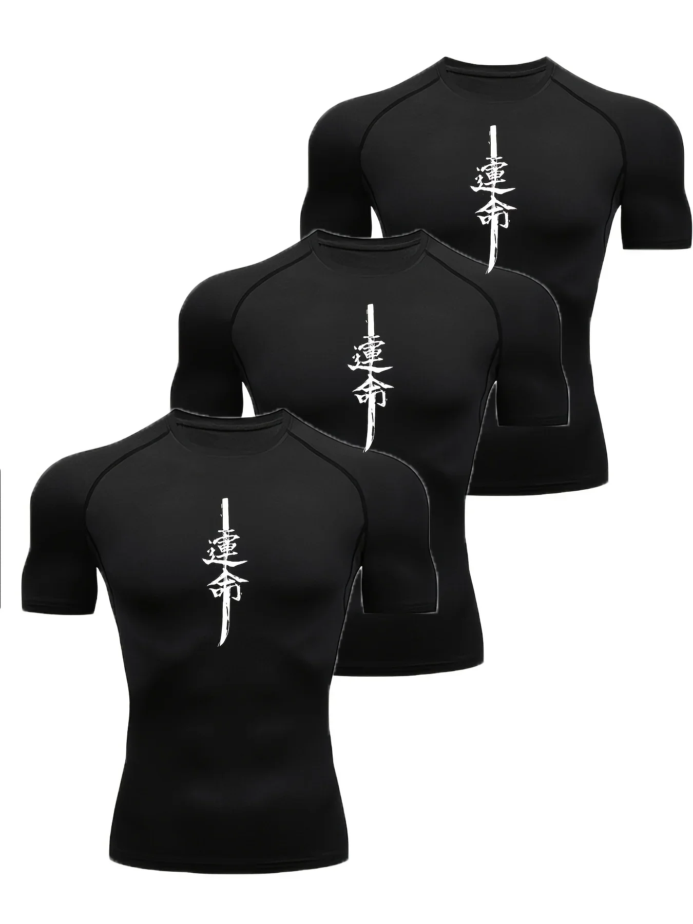 Triplet Men's Compression Printed T Shirt Summer Sportswear Running T-shirt Elastic Quick Dry Sport Gym Fitness TShirts Men