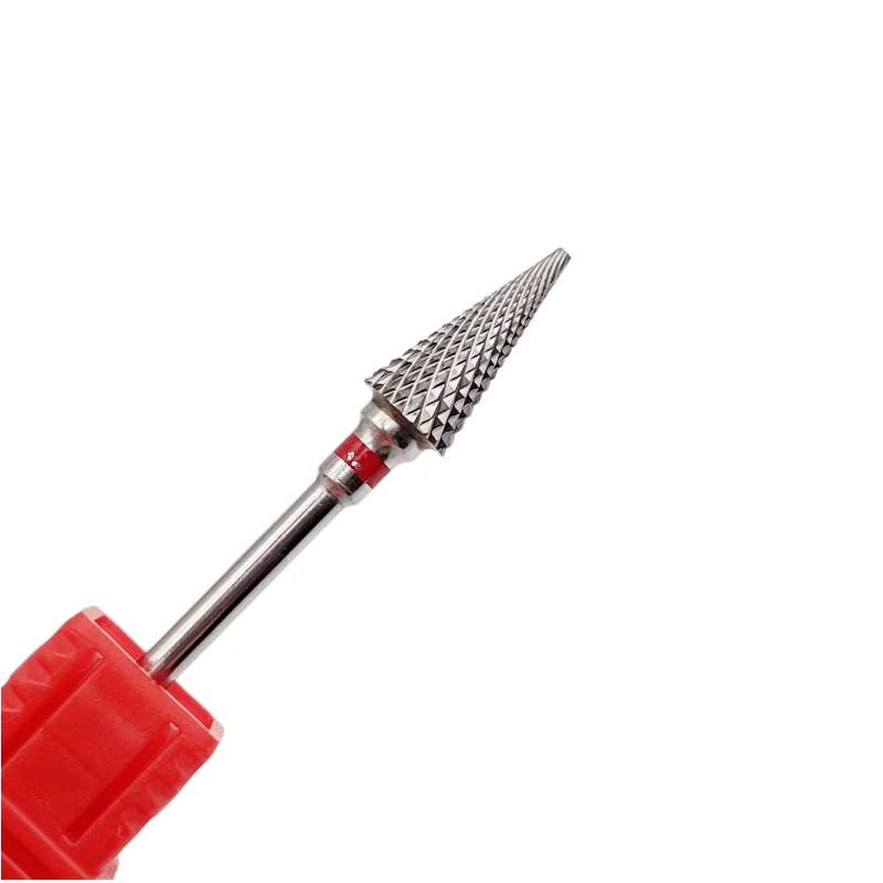 1 個傘型超硬ネイルドリルビット 3/32 インチタングステンフライスカッターマニキュアロータリーバー電気ドリルアクセサリーツール