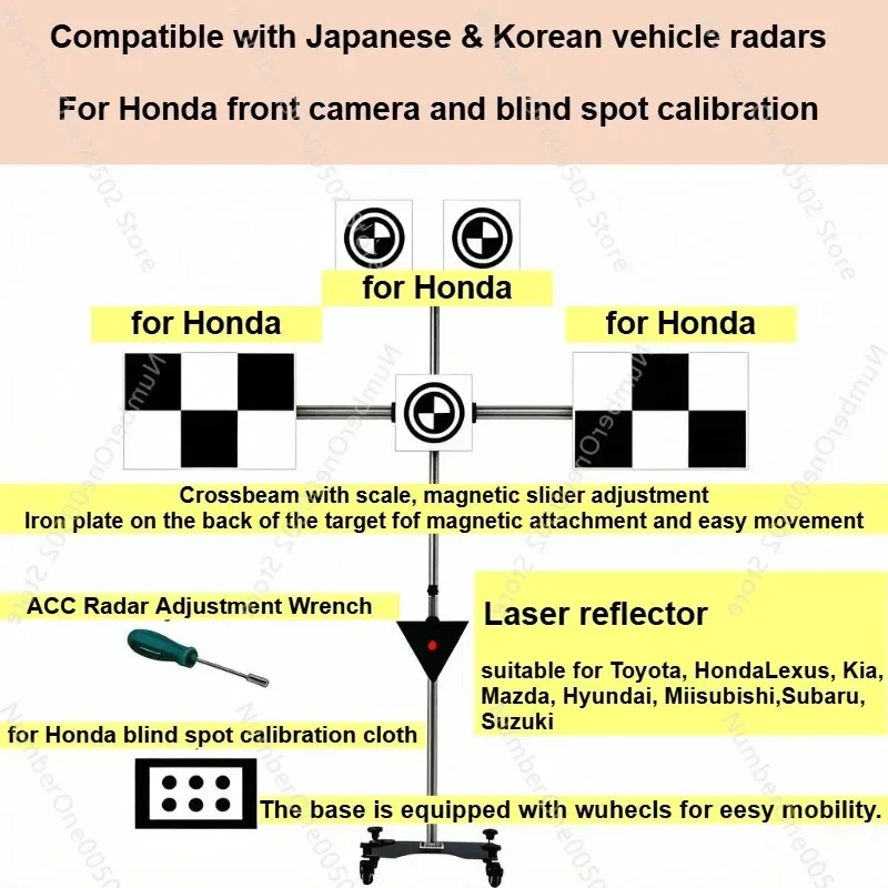 ADAS Calibration Tool with ACC mmWave Radar for Japanese Korean Cars and for Honda Front Camera,for Honda Blind Spot Calibration