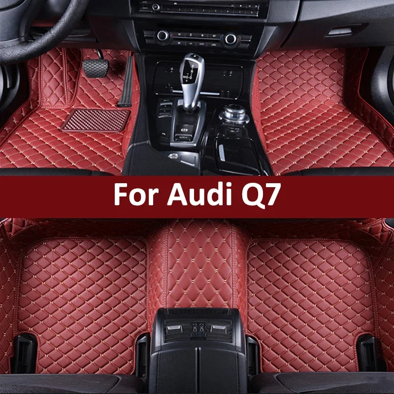

Custom Car Floor Mats For Audi Q7 Auto Carpets Waterproof Foot Coche Mats Pads Accessories