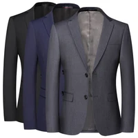 Blazer nuevo para hombre, moda de negocios, Color sólido, estilo británico, trabajo profesional, vestido de boda para novio, chaqueta Blazer para padrino