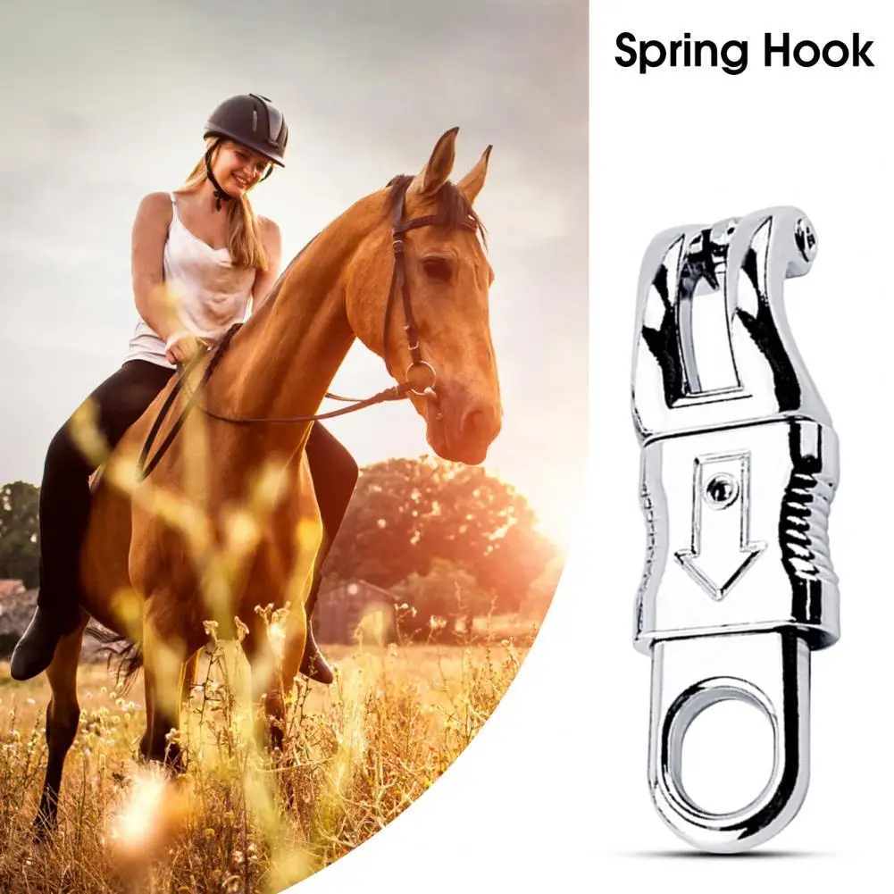 Equestrian Hook Zinc Alloy Quick Release Rope Hook Two Specifications Sturdy Snap Hook Anti-fall Horse Bridle Hook Horse Supply