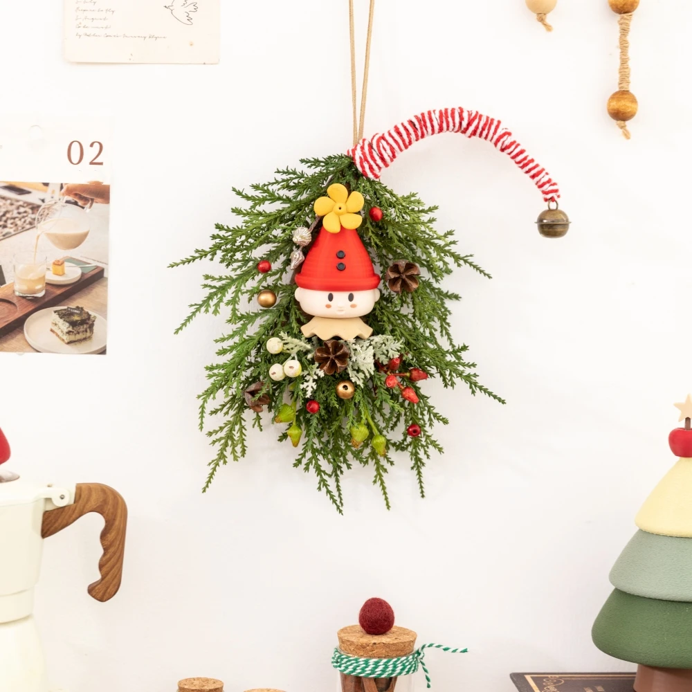 Hiasan Natal Bentuk Topi dari  - Christmas Wreath Fake ulasan dan harga