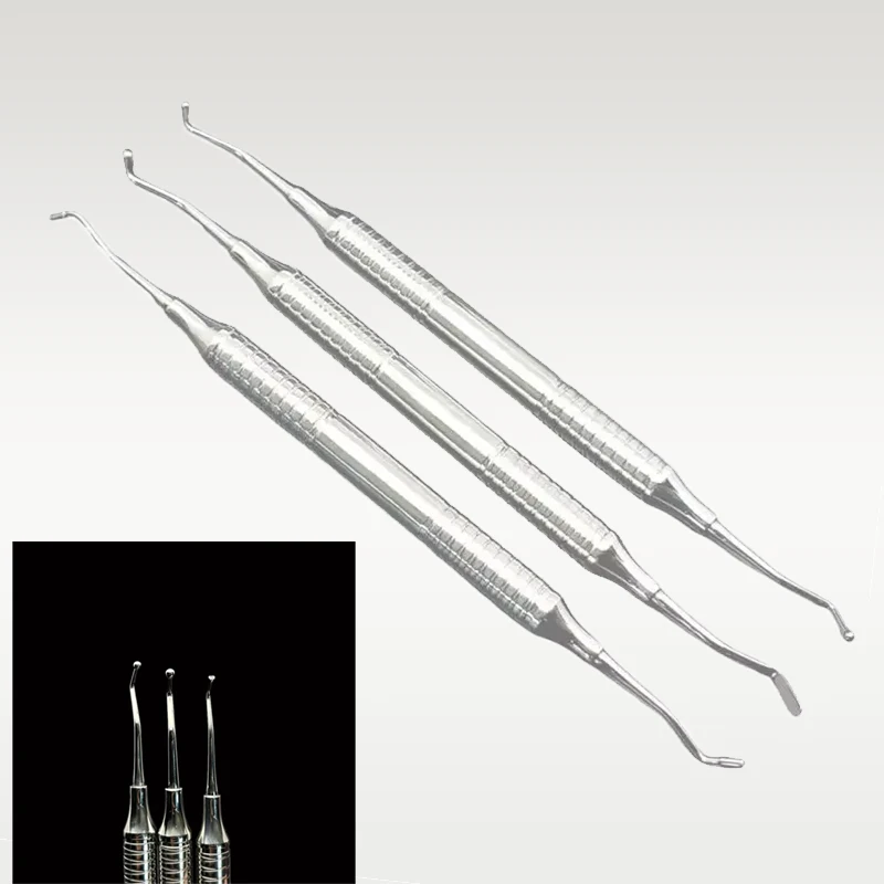 

Dental Resin Composite Filling Instrument Double-Ended Stainless Steel Spatula Dentist Tools for Cavity Restoration