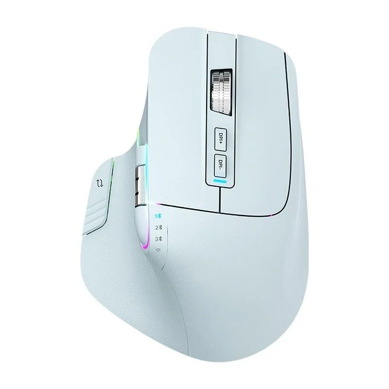 Mute Mouse, Ergonomic Wired Wireless Bluetooth Rechargeable Mouse