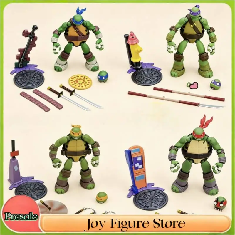 Hot New CD Toys Teenage Mutant Ninja Turtles Action Figures TMNT Dolls Kaiyodo Revoltech Dolls Ko Collectible Model Gift Toys