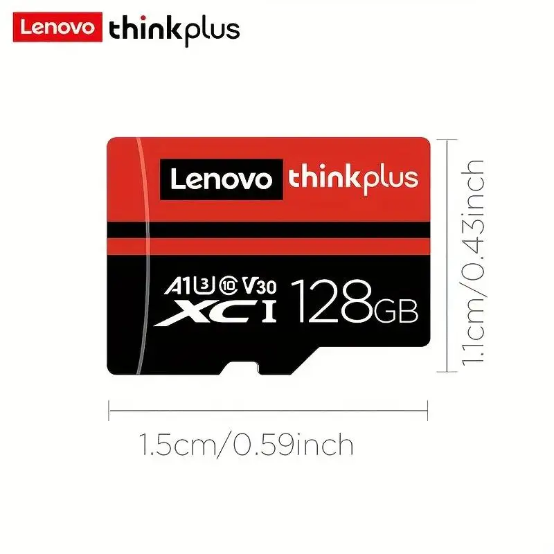 Lenovo ThinkPlus Mini SD Card Class 10 TF Flash Card 256GB 128GB 64GB 32GB Red & Black Memory Card For Mobile Phone PC Speaker H