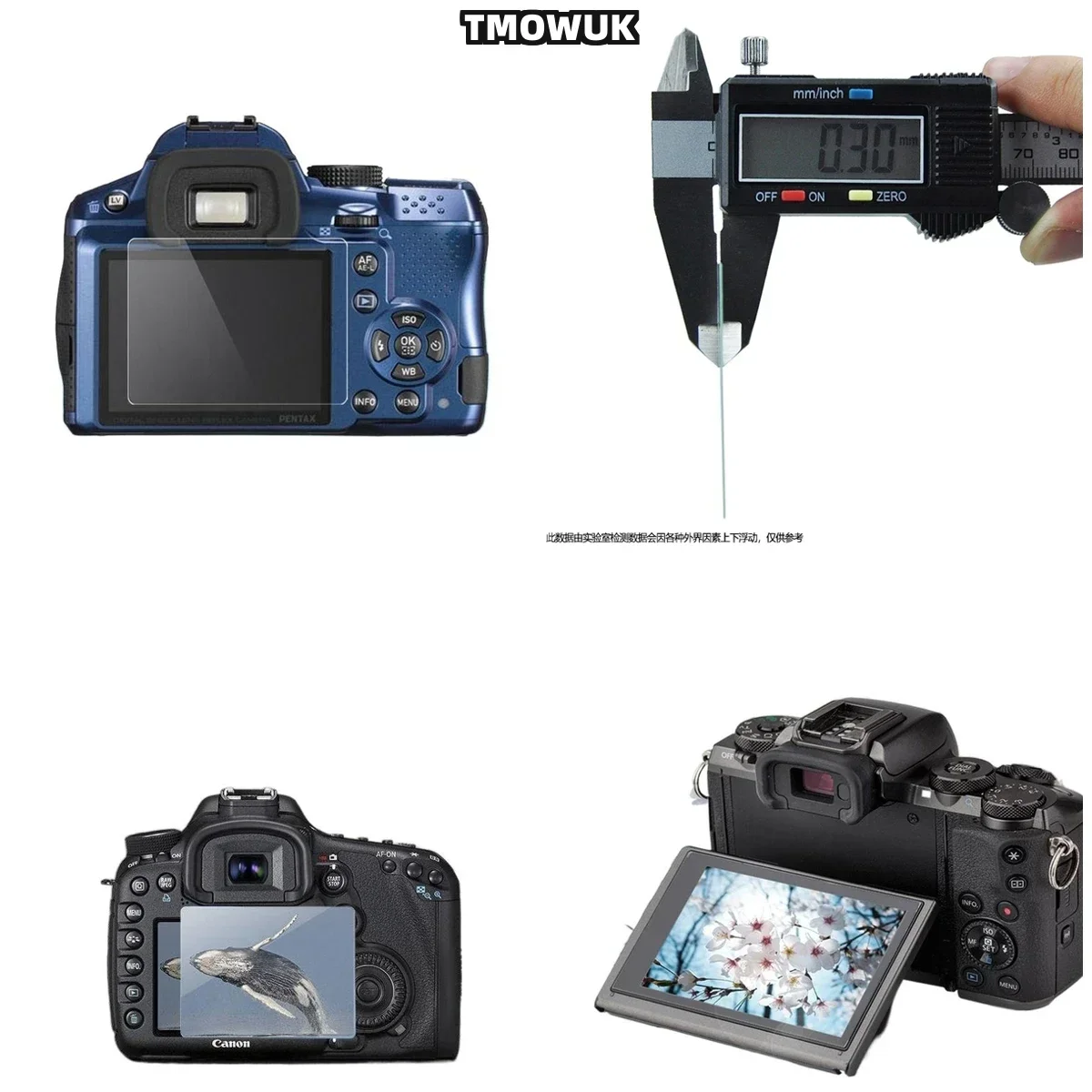 For PENTAX K30 9H Hardness Anti-Scratch LCD Protective Film Tempered Glass Screen Protector