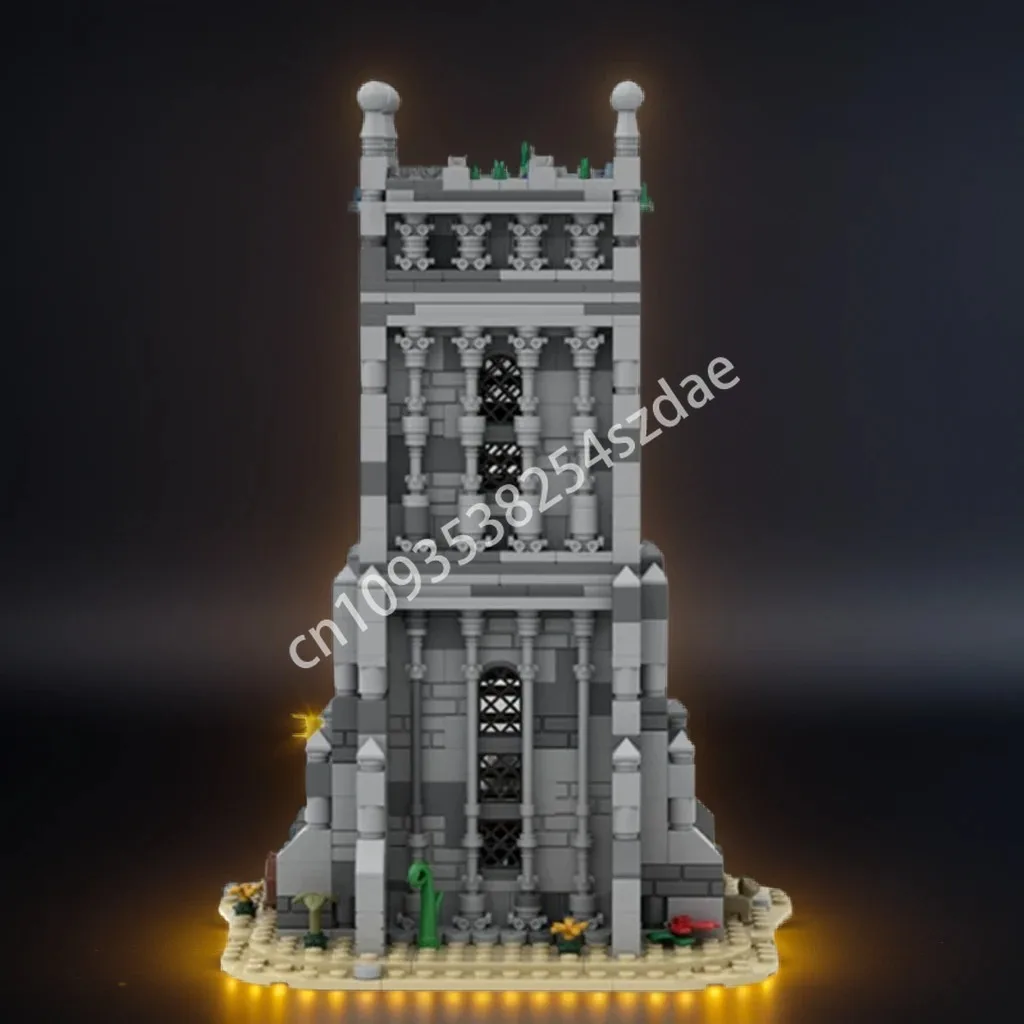 

1073pcs MOC Gothic Tower Medieval Village Diorama Castle Building Blocks Kids Space imagination up Christmas toy Gift