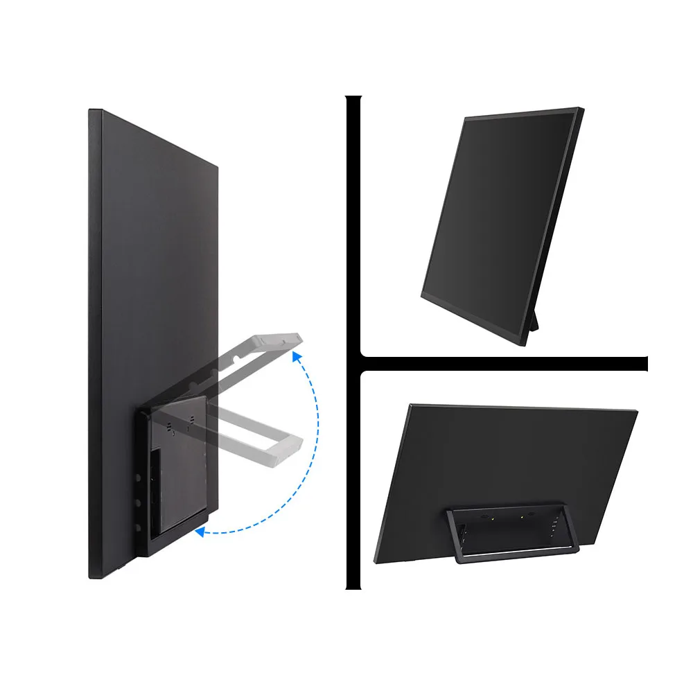 شاشة Luckfox محمولة مقاس 24.5 بوصة 2K مع حامل 2560 * 1440 165 هرتز معدل تحديث عالي 178 °   زاوية عرض شاشة IPS بدون لمس