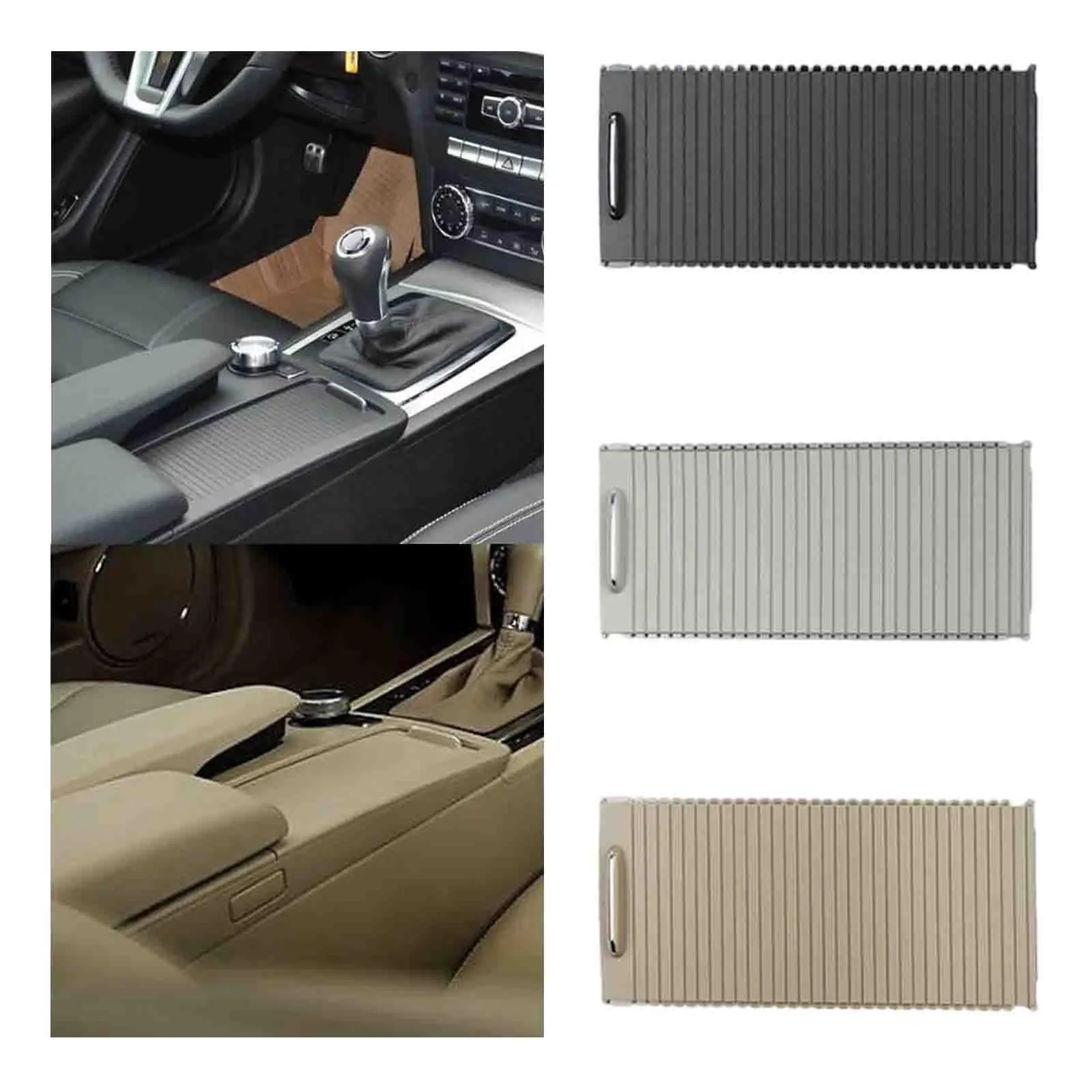 

Замена рулонных штор центральной консоли 2046804708, Стайлинг салона автомобиля, детали автомобиля, держатель для чашки, роликовая молния для W207