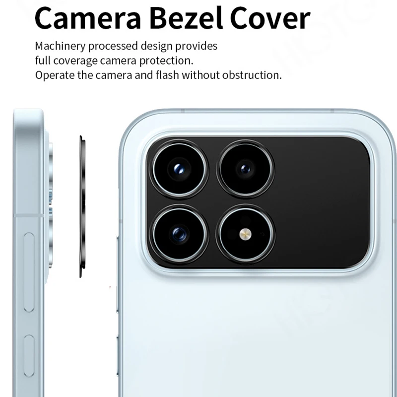 واقيات كاميرا معدنية من الألومنيوم لهاتف Redmi K90 Pro Max واقي شاشة بعدسة مجوفة لهاتف Redmi K90 K90Promax غطاء غشاء حلقي للعدسة