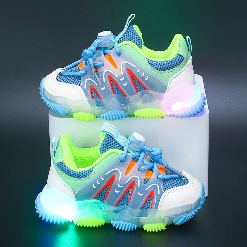 zapatillas Kid sneakers Summer Kids Shoes Luminous Girls Shoes Breathable Mesh Children Tennis Shoes Boys Casual Shoes кроссовки