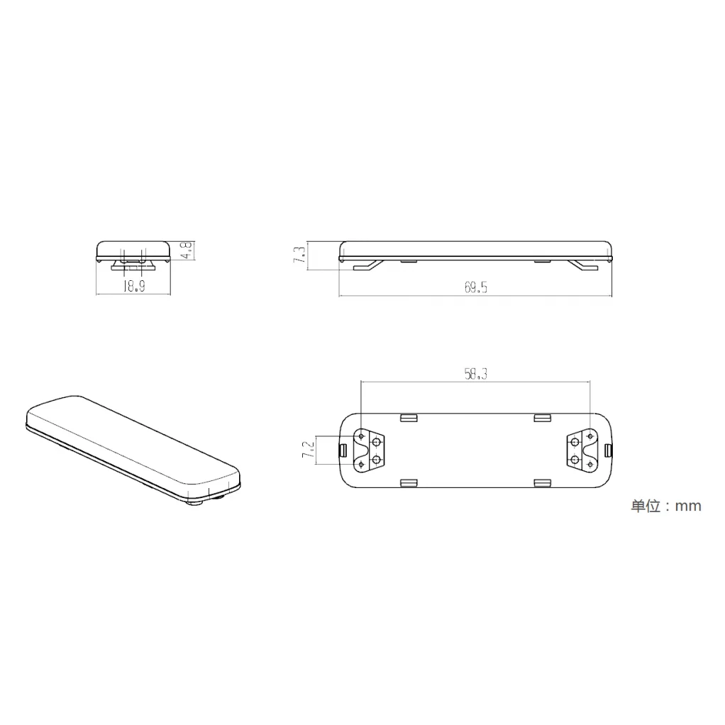 Warning Lamp Roof Caution Light For LESU 1/14 TAMIYA RC Truck Tractor Dumper Car AccessoriesTH19812-SMT4