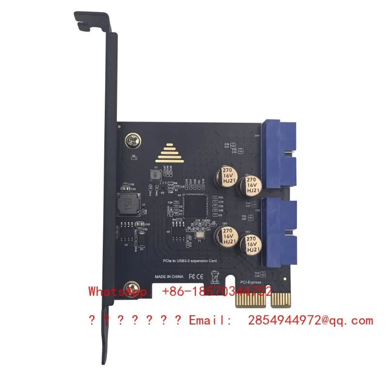 Desktop USB 3.0 Expansion Card Front PCI-e To USB 3.0 Front 19/20PIN Interface Adapter Card