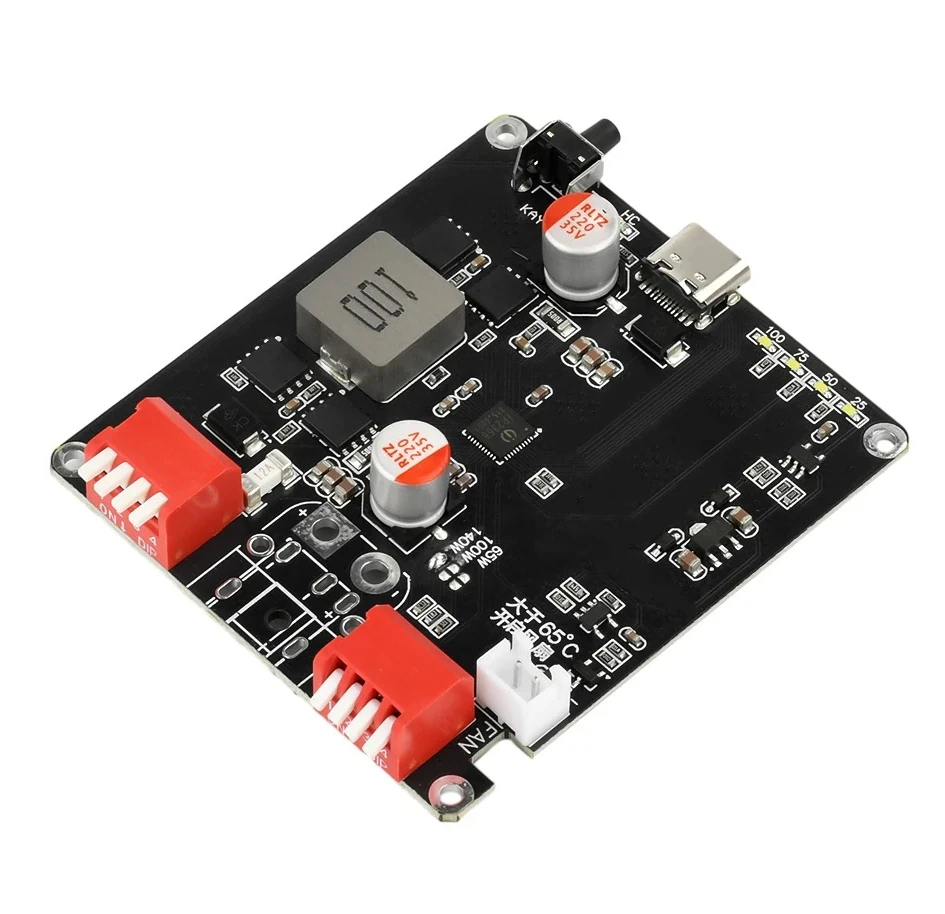 IP2366 自動温度制御 140W 双方向急速充電モジュール 2-6S リチウムイオン電池充電ボード