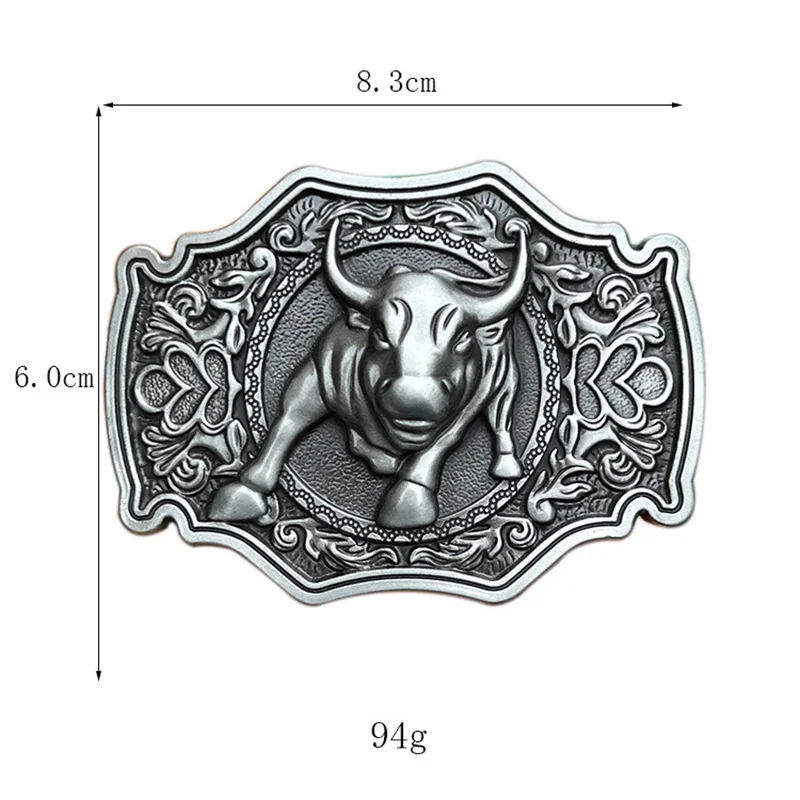 Stereoscopic Bullhead cinto fivela, estilo ocidental