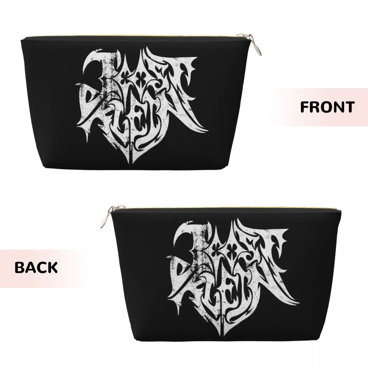 Custom Joost Klein Metal Logo Distressed Travel Cosmetic Bag Women Makeup Toiletry Organizer Ladies Beauty Storage Dopp Kit