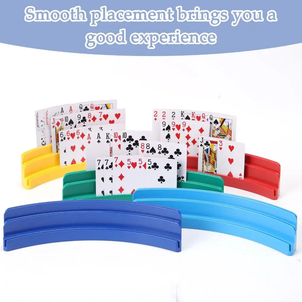 Three-Layer Card Holder Expandable ABS Playing Cards Holders Portable Multi-Functional Hands Free Card Holder