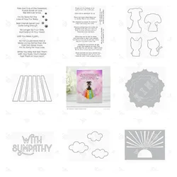 Pet Silhouettes with Sympathy Cutest Ever Cut Dies Rainbow Bridge There Are No Goodbyes Stamps Glow Through the Clouds Stencils