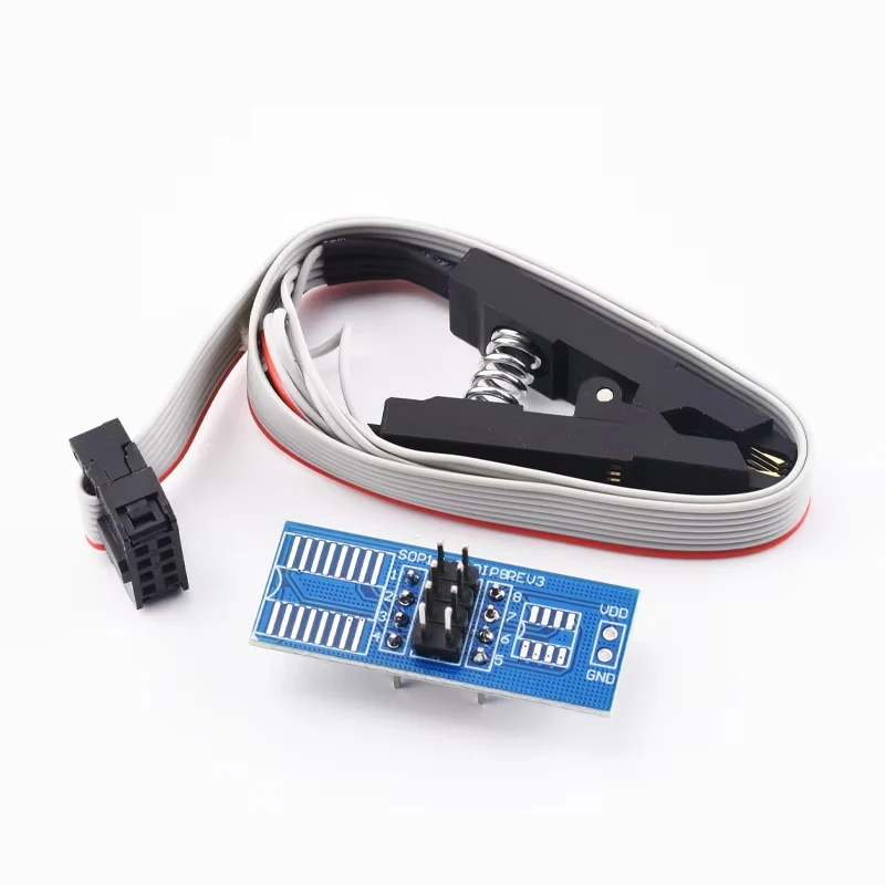 CH341A 24 25 Series EEPROM Flash BIOS USB Programmer Module + SOIC8 SOP8 Test Clip For EEPROM 93CXX / 25CXX / 24CX