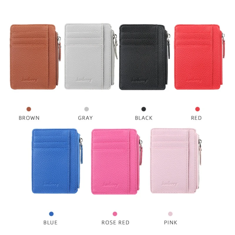 

Fashion PU Leather Wallet Coin Purse Credit Card Holder Business Change Money for Case for Men Women