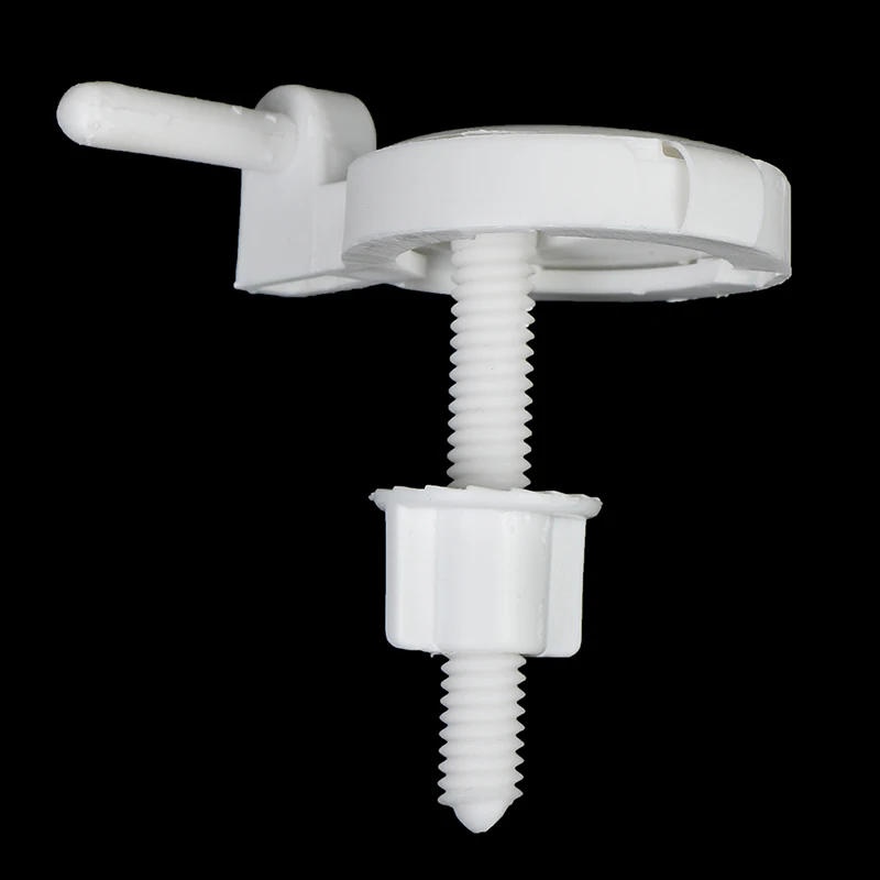 2Pcs Plastic Toilet Seat Screws Hinges Repair Tools Fixings Fit for Toilet Seats