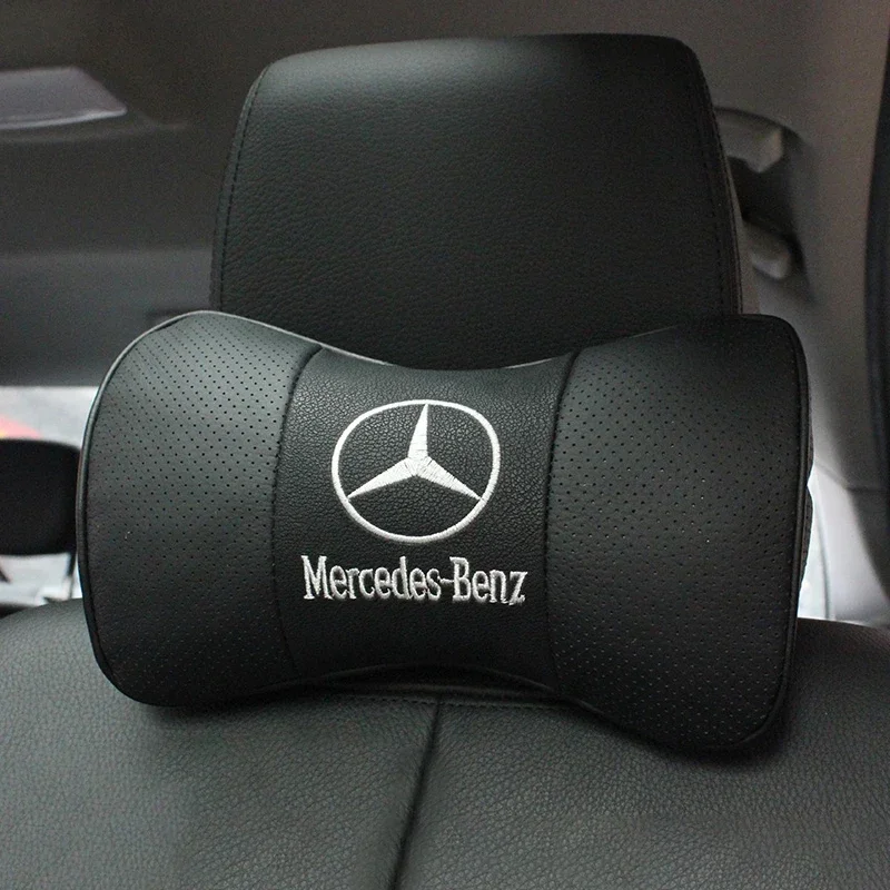 Car Neck Pillow Interior Seat Headrest Cushion For Mercedes Benz W164 W176 W177 W203 W204 W205 W210 W211 W212 W213 Accessories