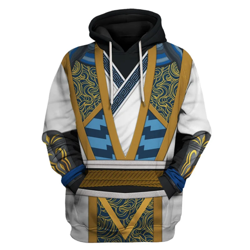 Fighting Game Mortal Kombat Graphic Hoodie For Men 3D Print Oversized Pullover Sweatshirt Fashion Casual Men Hoodie Sudaderas