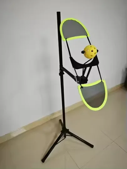 Pickleball Training Equipment With Adjustable Height Portable 360 Degree Rotation Improve The Feel Of Hitting The Ball