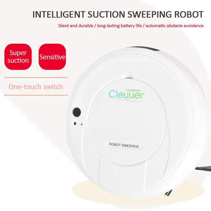 Multifunctional Smart Floor Cleaner,3-In-1 Auto Rechargeable Smart Sweeping Robot Dry Wet Sweeping Vacuum Cleaner