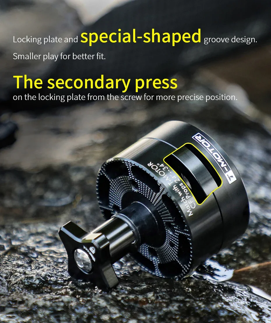 T-MOTOR Drone DIY Onderdelen Quick-Attach-Detach Propeller Adapter Q1418 Q1824 Q2434 Quicker 2 stks/set Voor Dubbele Vergrendeling veiliger Vliegen