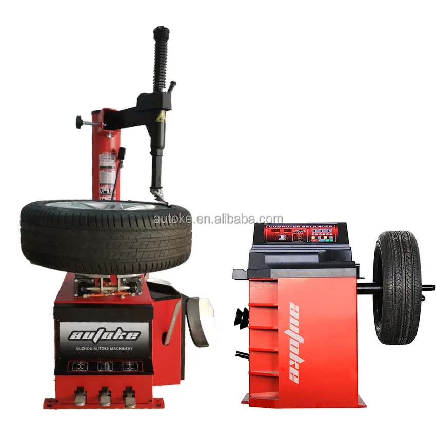 Factory-Priced Tire Changer Combo Car Tyre Changer Machine and Wheel Balancer Equipment 220v Power Supply