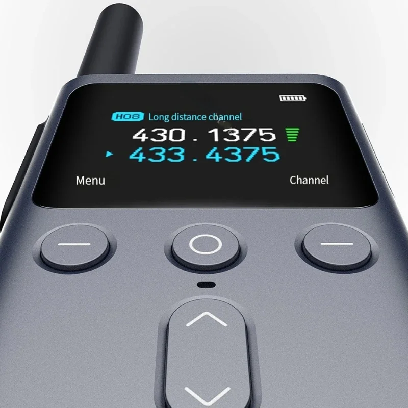 New Xiaomi Walkie Talkie 2S 1.77"Color Screen 4W Power 120-hour Standby Dual Mode 5km Call Distance IP54 Outdoor Intercom