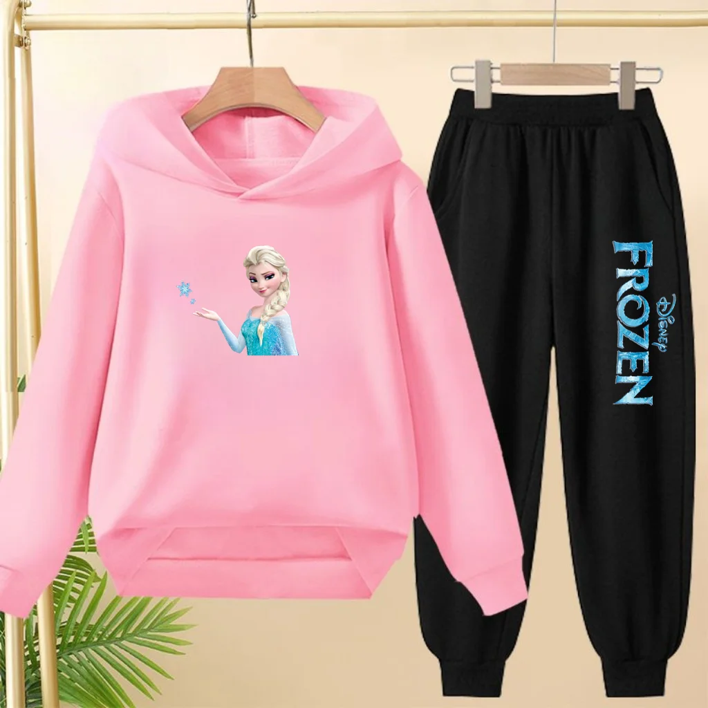 

A Two-piece Sportswear Set of Hooded Sweatshirts and Casual Trousers Is Suitable for Children Aged 3 to 13, Both Boys and Girls