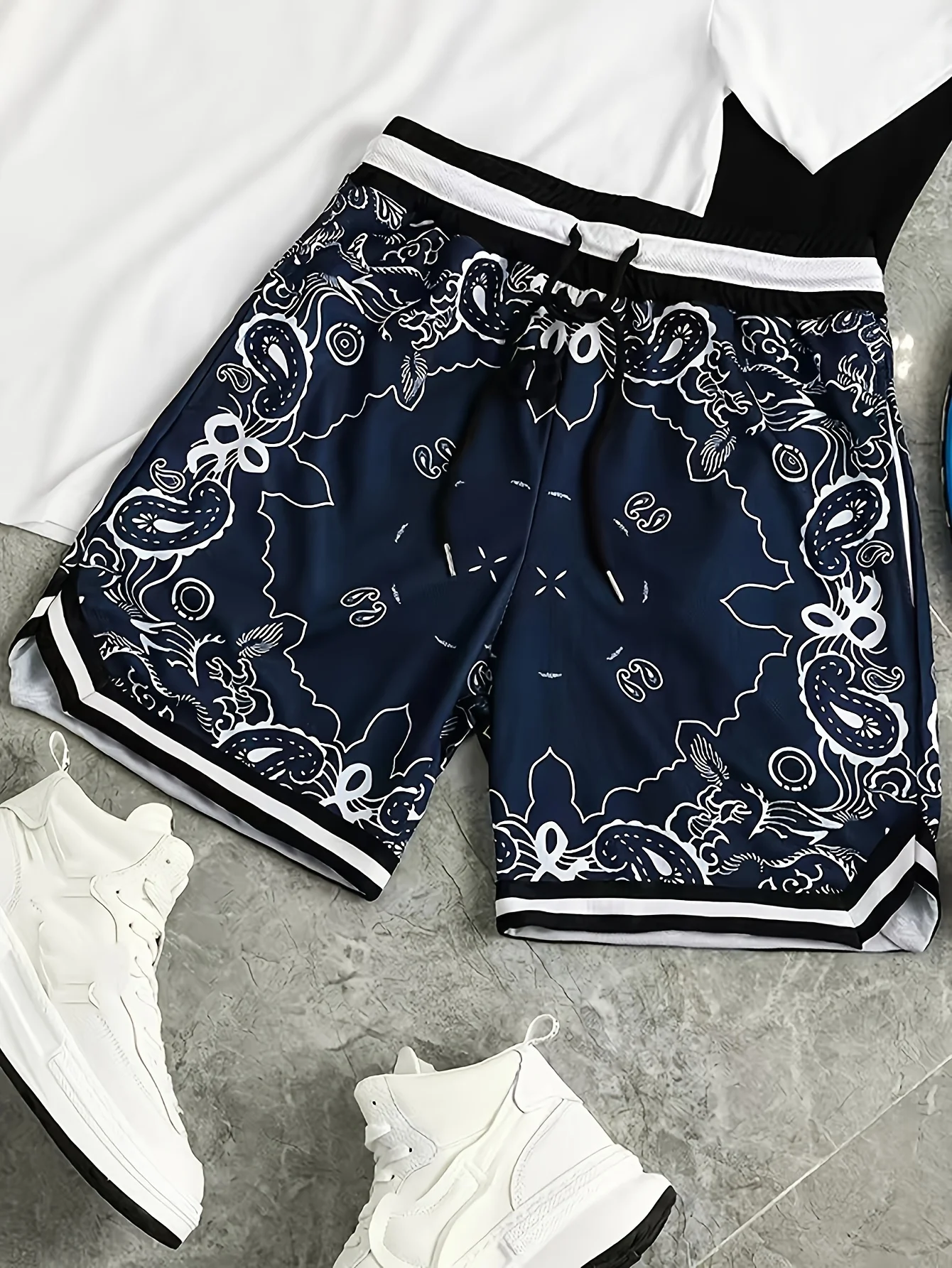 2026 Summer New Collection Men's 3D Print Basketball Shorts Y2K Oversized Casual Shorts Suitable for Daily and Training Wear
