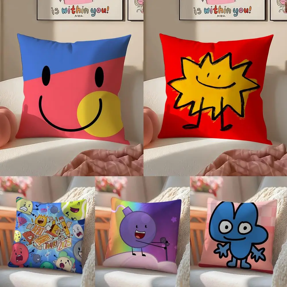 Battle For D-Dream Island Cushion Cover Short Plush Pillowcase Sofa Decorative Cushion Bed Pillow Gift Idea