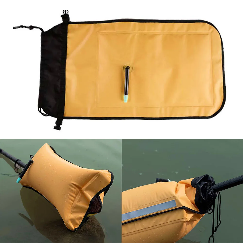 

Collapsible Paddle Bag Float With Reflective Strip Self-rescue Buoy Airbag Reflective Strip Safety Kayaking Aid Swimming Tools