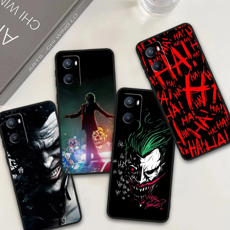 Horror J-Joker Comic For OPPO Reno 10 9 8 7 6 5 4 2 Z SE Pro Plus Lite Soft TPU Shockproof Black Phone Case