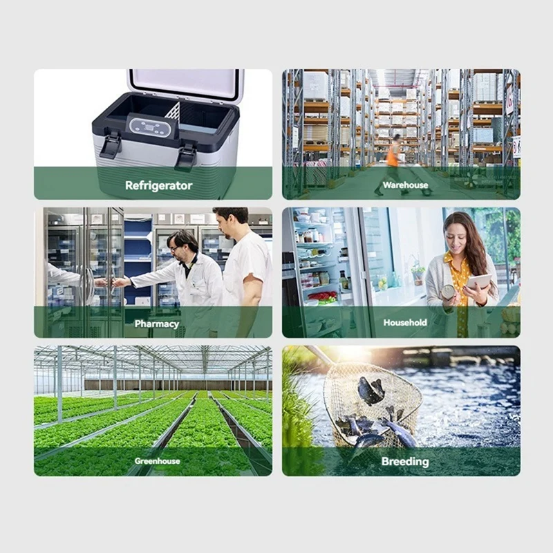 온도 및 습도 녹음기 블루투스 온도 습도 모니터 지지대, 해칭 박스용 자동 데이터 보고서