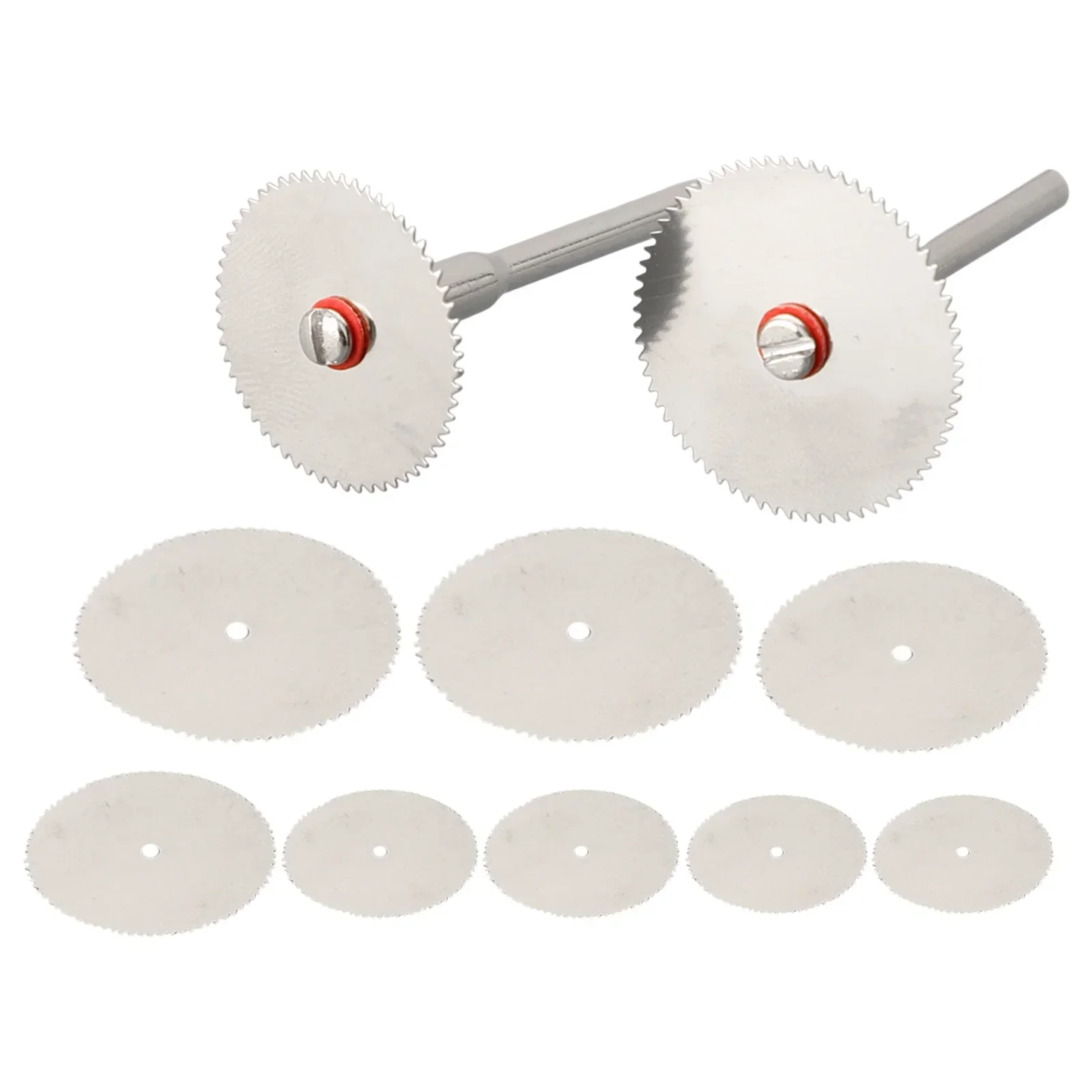 

12pcs/set 16-32mm Cutting Discs Silver Carbon Steel power tools Circular Saw Blades With Mandrel Woodworking Handicraft DIY Tool