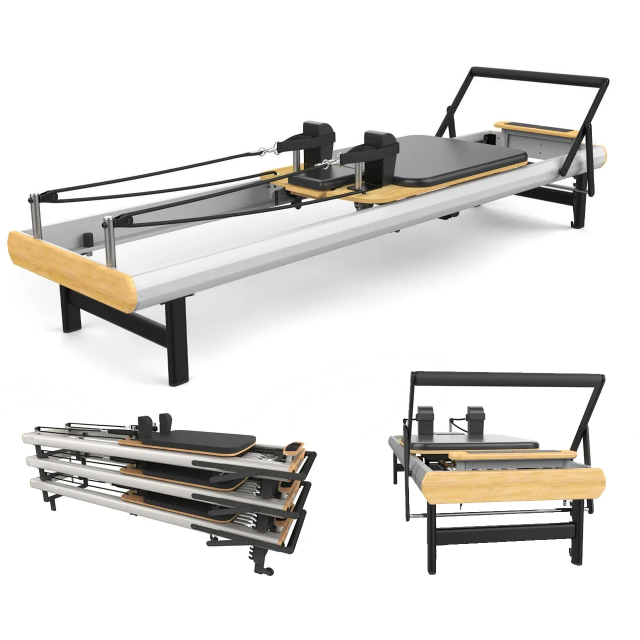 

studio pilates reformer training home aluminum core bed white aluminum studio pilates reformer