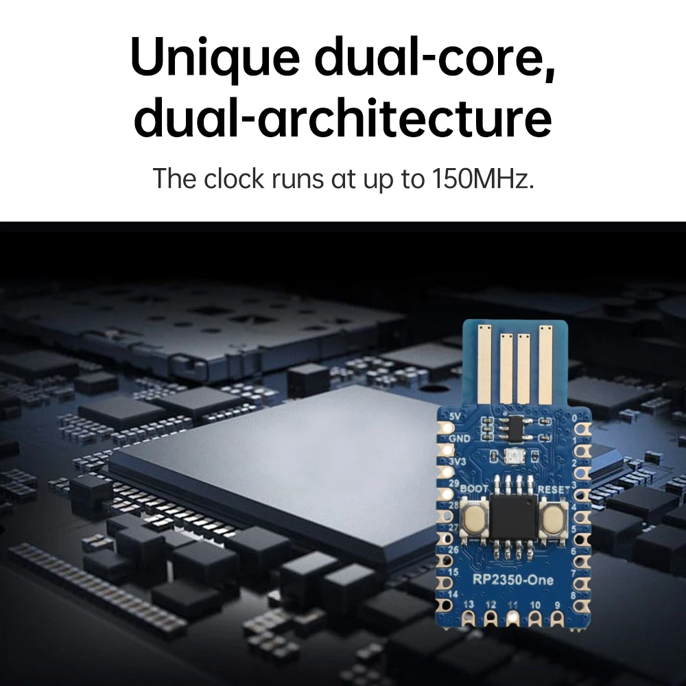 RP2350-One RP2350A Development Board 4MB Flash Micro Controller Mini Board For Raspberry Pi Type-A